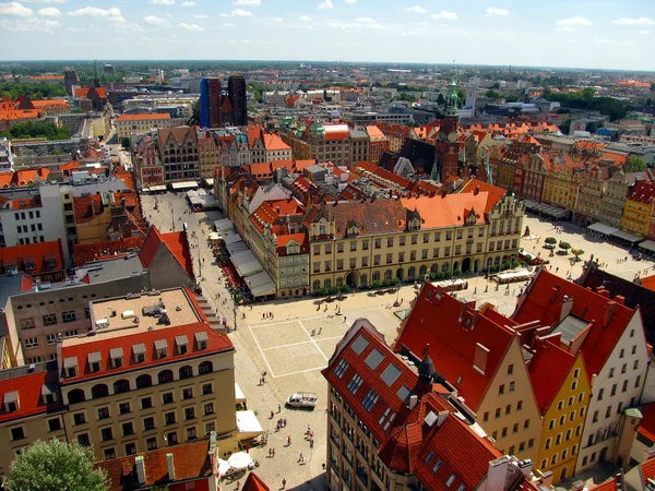 Market square, Wroclaw, Lengyelország — Stock Fotó