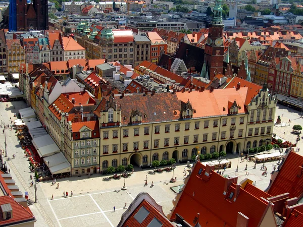 Market Square em Wroclaw, Polônia — Fotografia de Stock