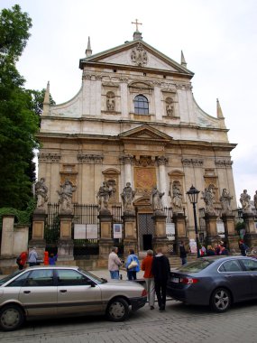 Kilise st. peter ve paul cracow içinde