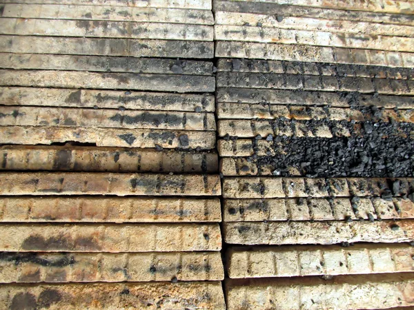 Pedazo de viejo, fogón quemado como fondo — Foto de Stock