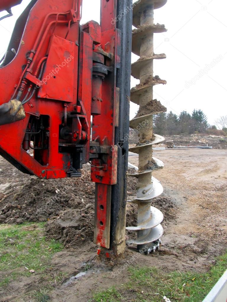 machine for drilling holes