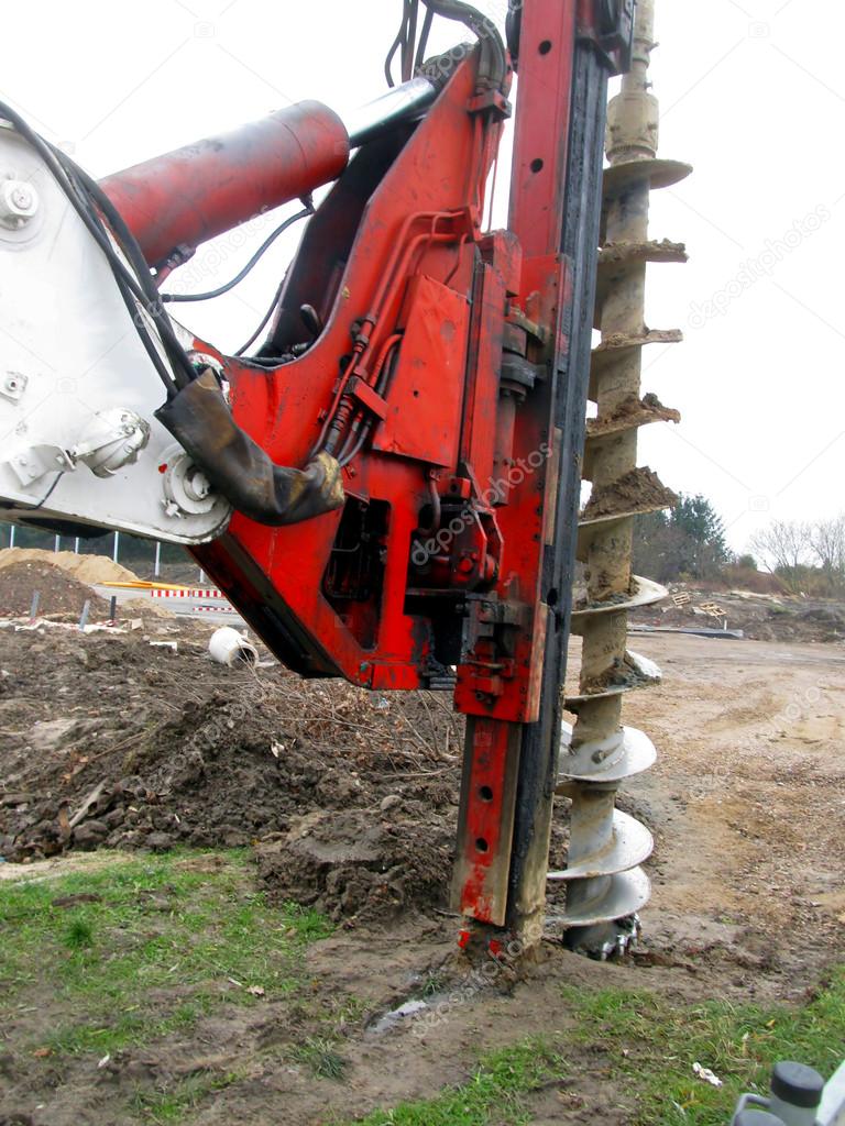machine for drilling holes
