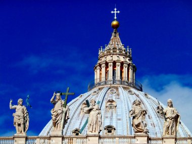 dome of St. Peter's Basilica at the Vatican  clipart