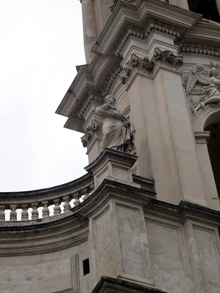 Sant Agnes, Roma, Itália detalhe Sant 'Agnese em Agone igreja em — Fotografia de Stock