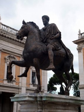 heykeli İmparator marco aurelio ro Capitol Hill'de,