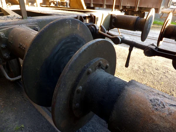 Tampão em uma carruagem ferroviária — Fotografia de Stock