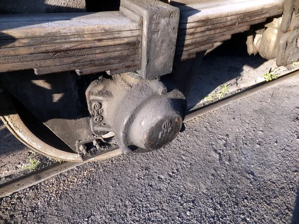 Resorte o amortiguador, un vagón de ferrocarril —  Fotos de Stock