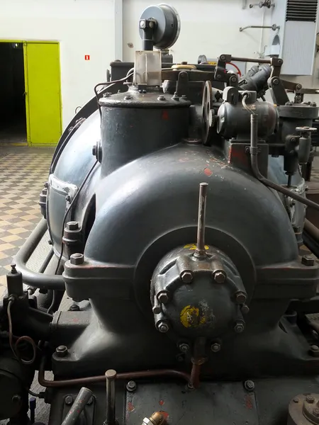 Detay eski bir turbo jeneratör — Stok fotoğraf