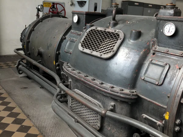 Detail of an old turbo generator — Stock Photo, Image