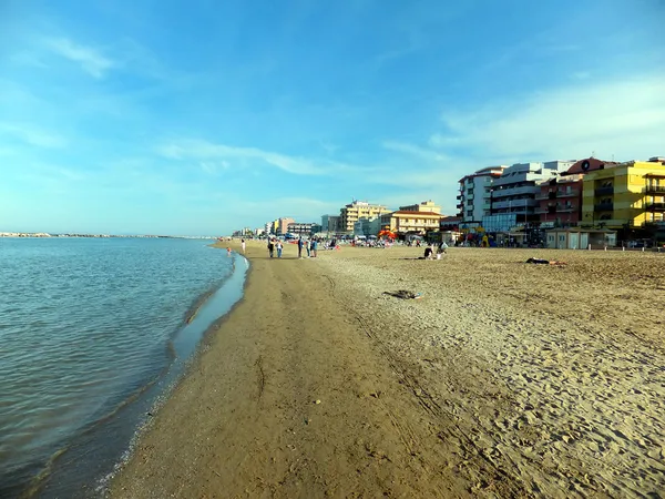 Costa Adriatica in primavera prima della stagione, la zona Bellari — Foto Stock