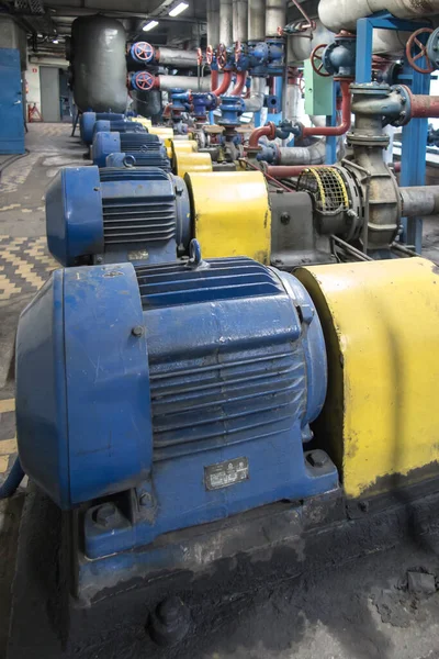 Some Old Pumps Motors Associated Accessories — Stock Photo, Image