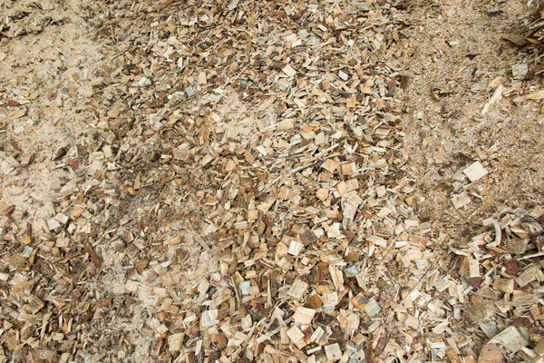 Biomass Wood Shredded Mixed Various Ways Background — Stock Photo, Image