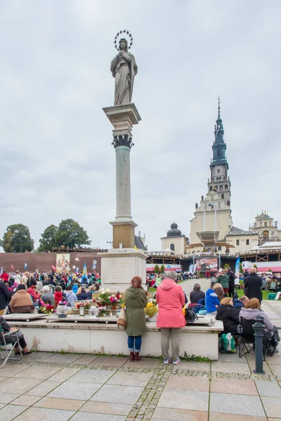 チェコストワ ポーランド 2021年9月25日 ジャスナ 2021年9月25日の前で ヴィジル カトリック カリスマリニューアル会議チェコストワ ポーランド — ストック写真