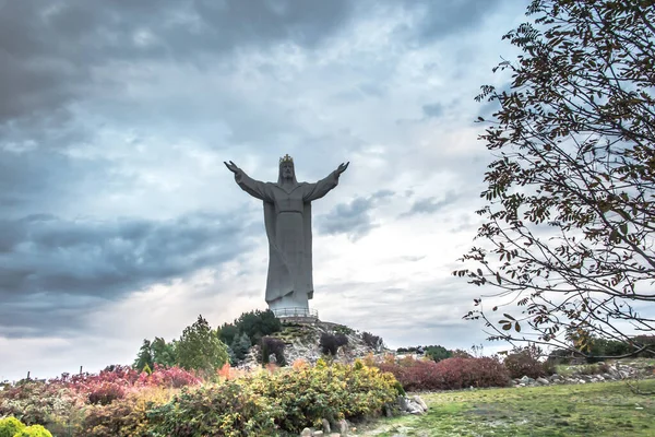 Den Största Figuren Kristus Kungen Världen Ligger Swiebodzin Polen — Stockfoto