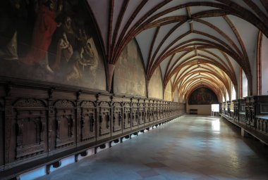 Pelplin, Polonya, 1 Eylül 2016: Pelplin 'deki Katedrale bitişik tarihi manastırlar