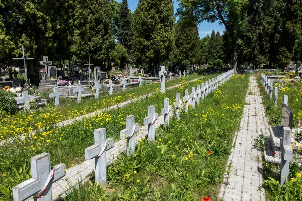 2021年6月13日ポーランド チェルム1919年から1920年までポーランド ソビエト戦争で戦死した兵士の墓 — ストック写真