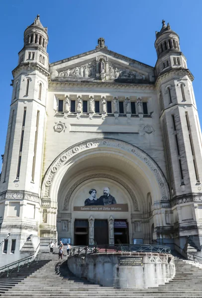 Basilica Santa Teresa Lisieux Normandia Francia — Foto Stock