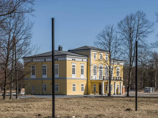 Polonya Nın Kalety Zielona Kentindeki Donnersmarck Ailesinin Eski Sarayı Yıkım — Stok fotoğraf