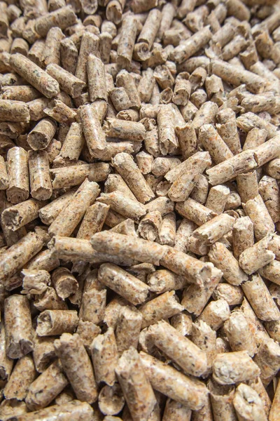 Wooden Pellets Used Fuel Ecological Heating Boilers Close Background — Stock Photo, Image