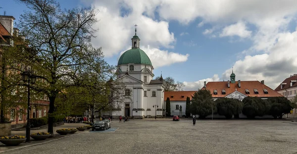 Kościół Kazimierza Sakramentek Warszawie Zbudowany 1688 1692 Według Projektu Wybitnego — Zdjęcie stockowe