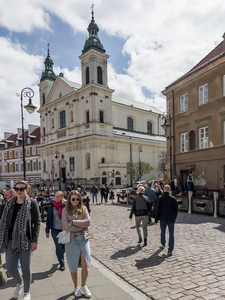 Varsovia Polonia Abril 2022 Iglesia Del Espíritu Santo Monasterio Orden —  Fotos de Stock