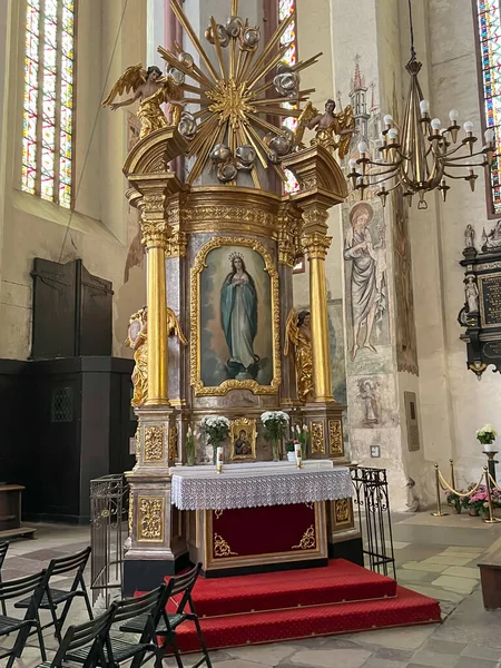 Torun Polônia Maio 2022 Interior Igreja Assunção Bem Aventurada Virgem — Fotografia de Stock