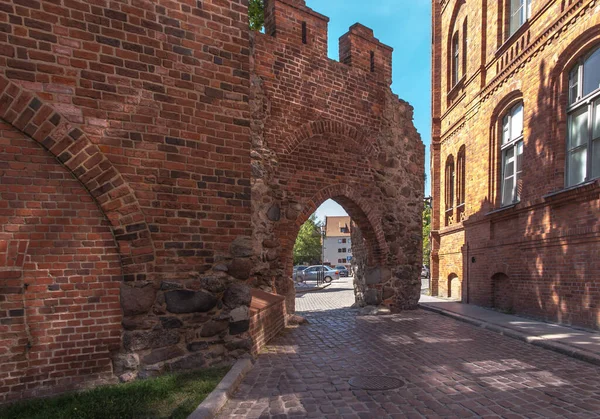 Ruínas Castelo Teutônico Torun Mais Antiga Estrutura Teutônica Deste Tipo — Fotografia de Stock