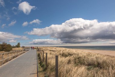 Hel Yarımadası 'nın sonundaki manzara, Puck Körfezi' ne doğru bakın..