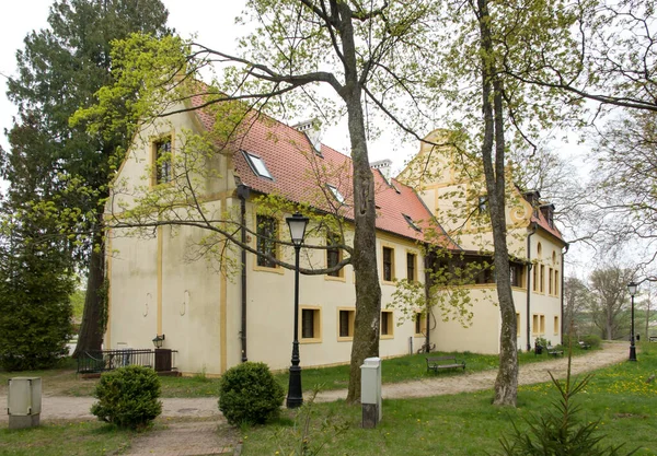Schloss Krokowa Aus Der Zweiten Hälfte Des Jahrhunderts Jahrhundert Einer — Stockfoto