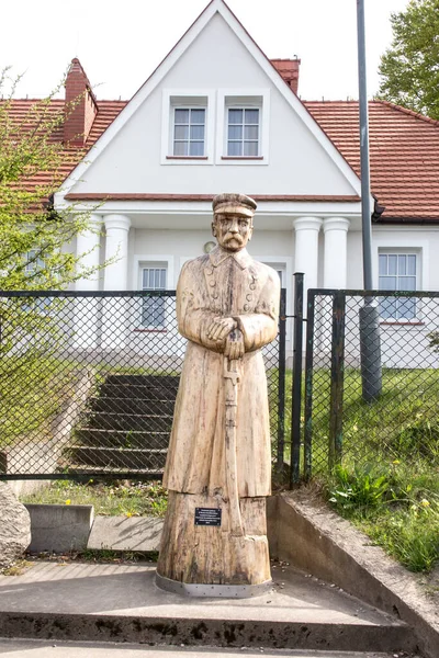 Jastrzebia Gora Poland Maj 2022 Wooden Sculptures Left Open Air — Foto de Stock
