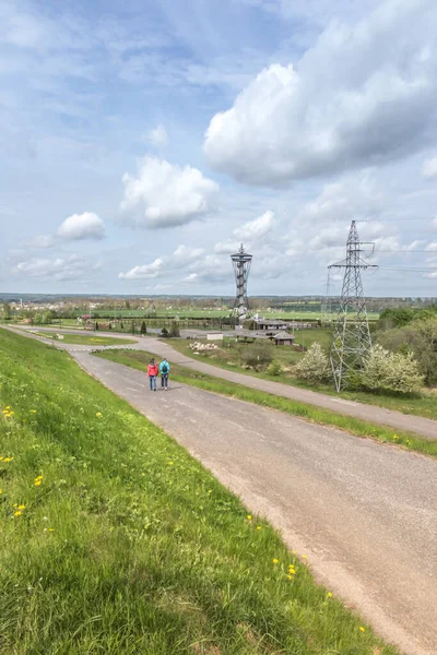 Observation Tower Zarnowiec Pomeranian Voivodeship Hydroelectric Power Plant Endless Construction — Stock Photo, Image