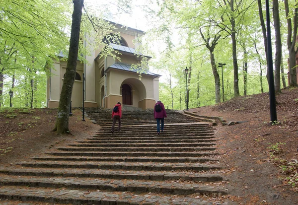 Chapels Calvary Wejherowo Part Marian Passion Sanctuary Wejcherowo Poland Kashubian — Foto Stock