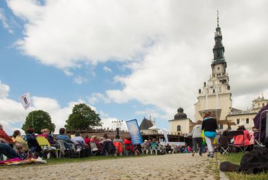 Czestochowa, Poland, May 21, 2022: XXVI Polish Catholic Renewal in the Holy Spirit Vigil at Jasna Gora in Czestochowa