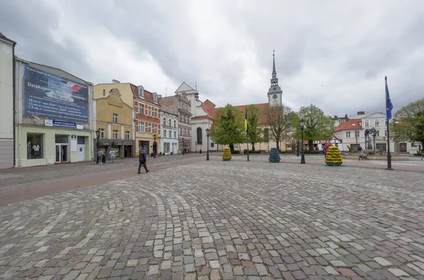 Wejherowo Lengyelország 2022 Május Piactér Wejherowo Városában Pomerániában Lengyelországban Egy — Stock Fotó