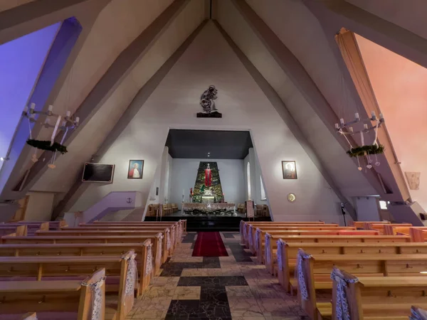 Roman Catholic Church of Assumption of the Blessed Virgin Mary in Wladysawowo,interior,