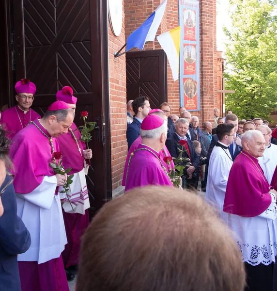 Piekary Poland May 2022 Pilgrimage Men Young People Sanctuary Mary — ストック写真