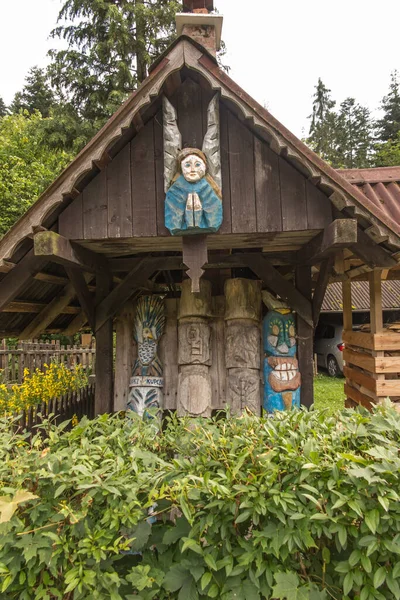 Zabnica Poland July 2022 Wayside Shrines Saints Various Sculptures Village — Stock Fotó