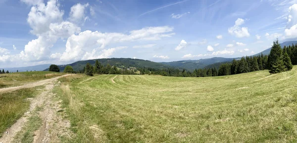 Mountain View Beskid Zywiecki Poland Area Hala Boracza — Fotografia de Stock