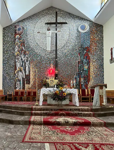 Rekszowice Nära Czestochowa Polen Augusti 2022 Interiör Kyrkan Helgedomen Det — Stockfoto