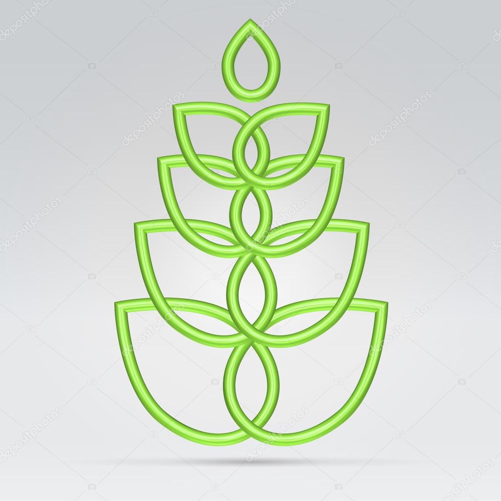 Green vegetation symbol