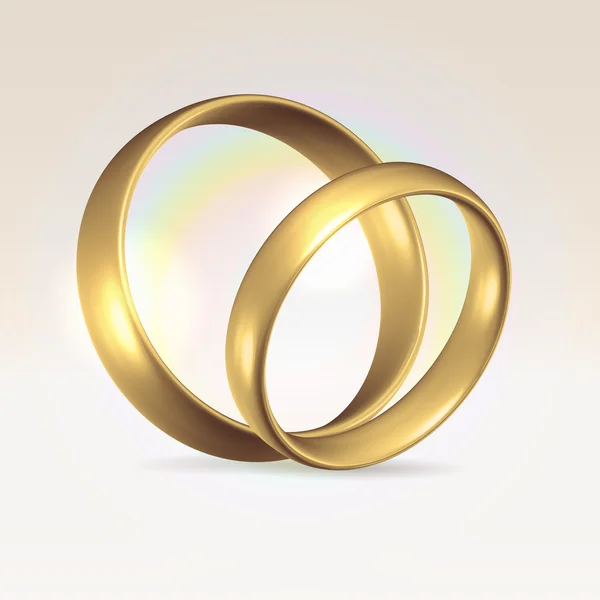 Par de anillos de boda — Archivo Imágenes Vectoriales