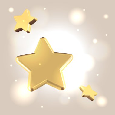 Altın yıldızlı arka plan