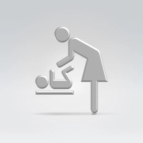 Icône allaitement maternité — Image vectorielle