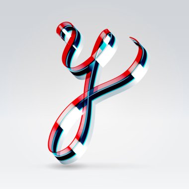 fantastik plastik 3d parlayan şerit yazı