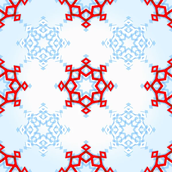 Abstract geometric snowflake — Stock Vector