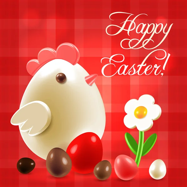 Warm Easter greetings postcard — Stock Photo, Image