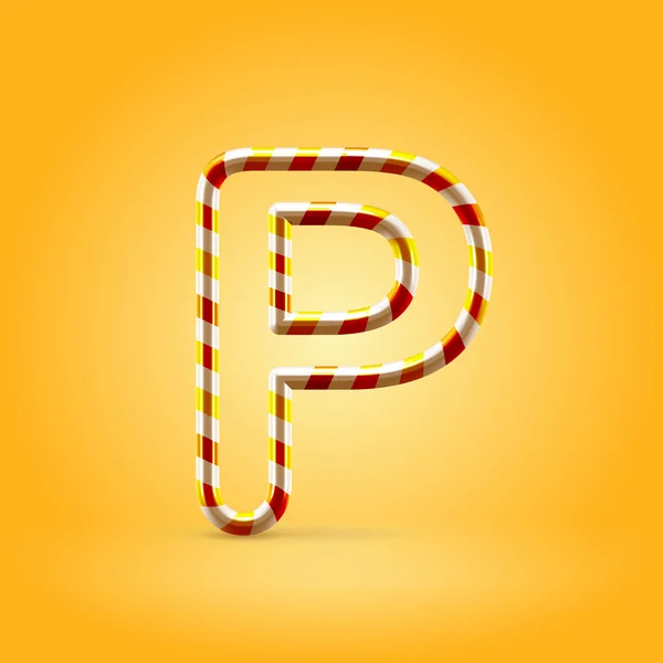 Буква P — стоковый вектор