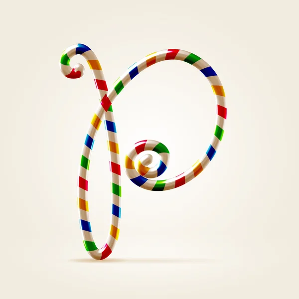 ABC letter p — Stockvector