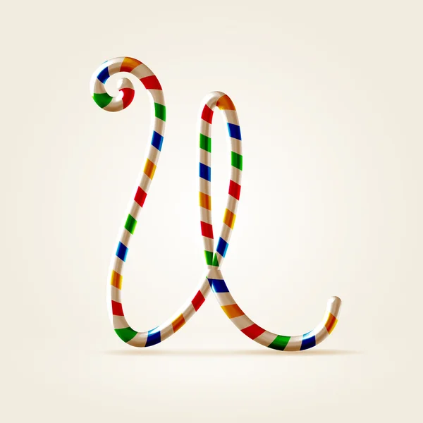 ABC літера u — стоковий вектор
