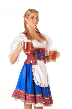 genç seksi oktoberfest kadın